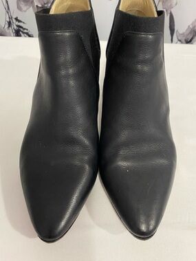 Women’s Jimmy Choo Leather Bootie  Low Kitten Heels Size 37 6US Used